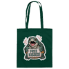 Schnappschildkröte 'Free Kisses!' - Baumwolltasche