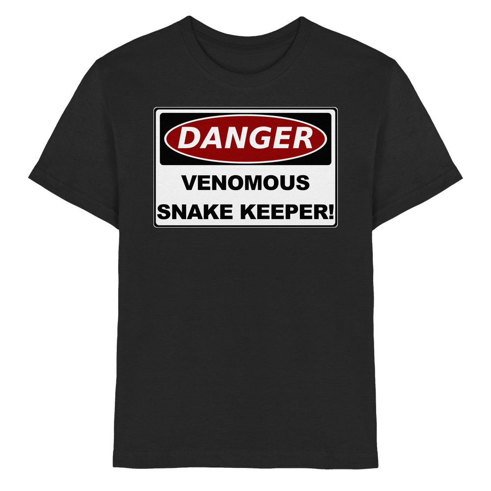Warnschild: Danger! Venomous Snake Keeper! - Kids Premium Shirt