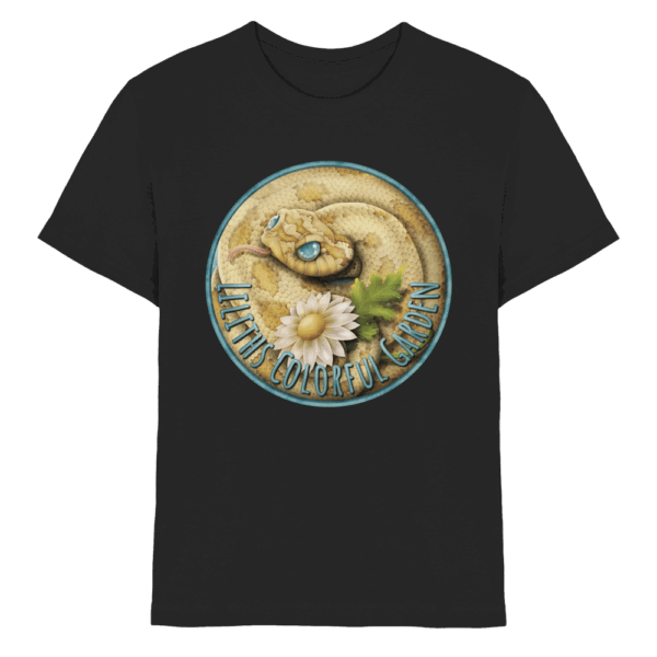 front-kids-premium-shirt-black-532-e6c0-1000x.png Liliths Colorful Garden Logo 'Yogi' - Kids Premium Shirt