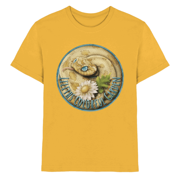 front-kids-premium-shirt-gold-532-e6c0-1000x.png Liliths Colorful Garden Logo 'Yogi' - Kids Premium Shirt