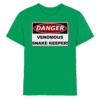 Warnschild: Danger! Venomous Snake Keeper! - Kids Premium Shirt
