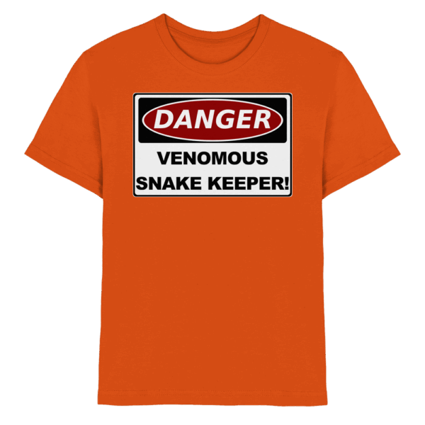 Warnschild: Danger! Venomous Snake Keeper! - Kids Premium Shirt