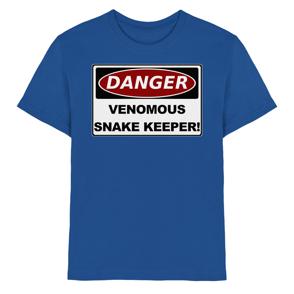 Warnschild: Danger! Venomous Snake Keeper! - Kids Premium Shirt – Bild 7
