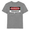 Warnschild: Danger! Venomous Snake Keeper! - Kids Premium Shirt
