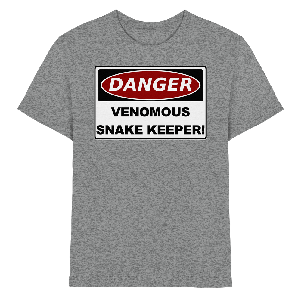 Warnschild: Danger! Venomous Snake Keeper! - Kids Premium Shirt – Bild 9