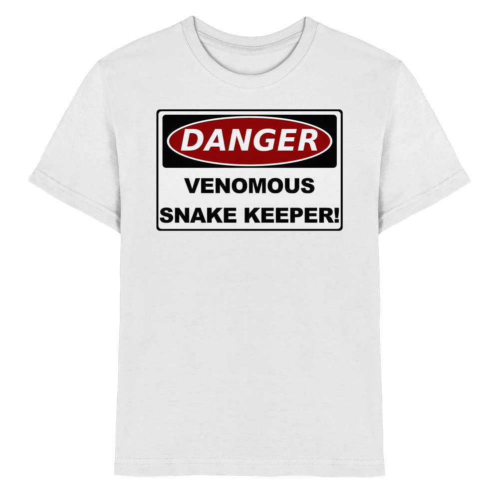 Warnschild: Danger! Venomous Snake Keeper! - Kids Premium Shirt – Bild 10