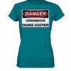Warnschild: Danger! Venomous Snake Keeper! - Ladies Premium Shirt