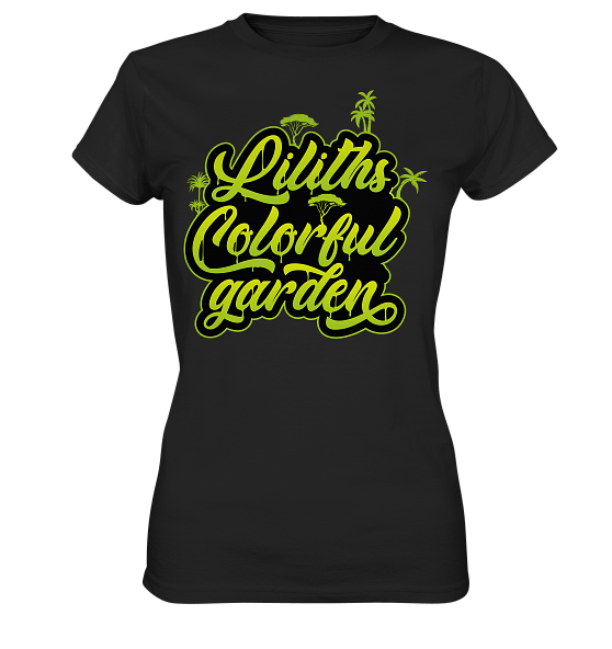 Liliths Colorful Garden Graffiti Logo – Ladies Premium Shirt