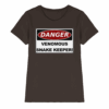 Warnschild: Danger! Venomous Snake Keeper! - Ladies Premium Shirt