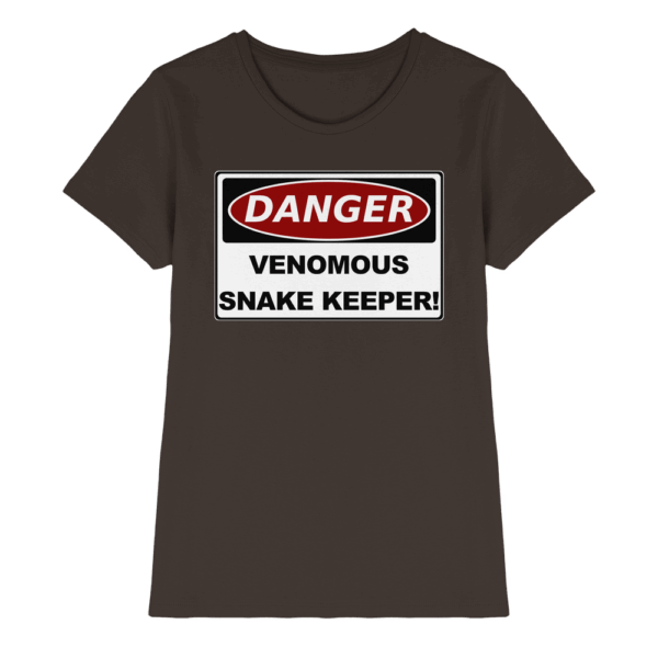 Warnschild: Danger! Venomous Snake Keeper! - Ladies Premium Shirt