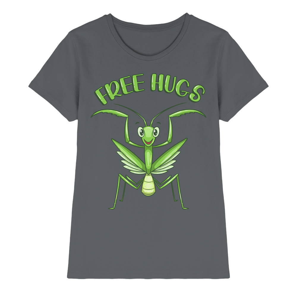 'Free Hugs' - Gottesanbeterin - Ladies Premium Shirt – Bild 2