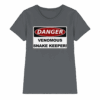 Warnschild: Danger! Venomous Snake Keeper! - Ladies Premium Shirt