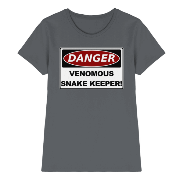 Warnschild: Danger! Venomous Snake Keeper! - Ladies Premium Shirt