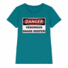 Warnschild: Danger! Venomous Snake Keeper! - Ladies Premium Shirt