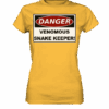 Warnschild: Danger! Venomous Snake Keeper! - Ladies Premium Shirt