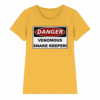 Warnschild: Danger! Venomous Snake Keeper! - Ladies Premium Shirt