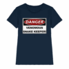 Warnschild: Danger! Venomous Snake Keeper! - Ladies Premium Shirt