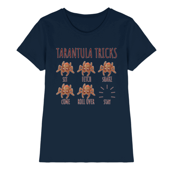 front-ladies-premium-shirt-navy-640-fe9a-1000x.png Tarantula Tricks - Sitz, Platz, bleib! - Ladies Premium Shirt