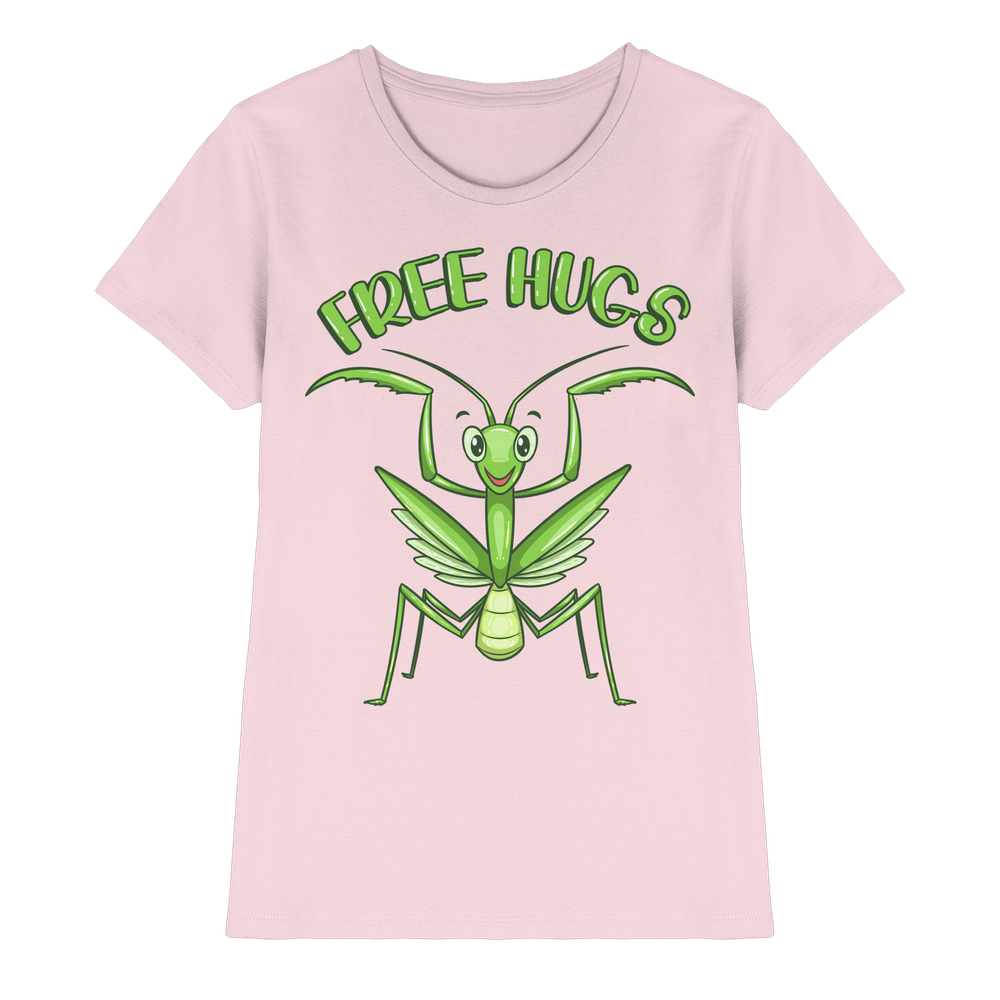 'Free Hugs' - Gottesanbeterin - Ladies Premium Shirt – Bild 4