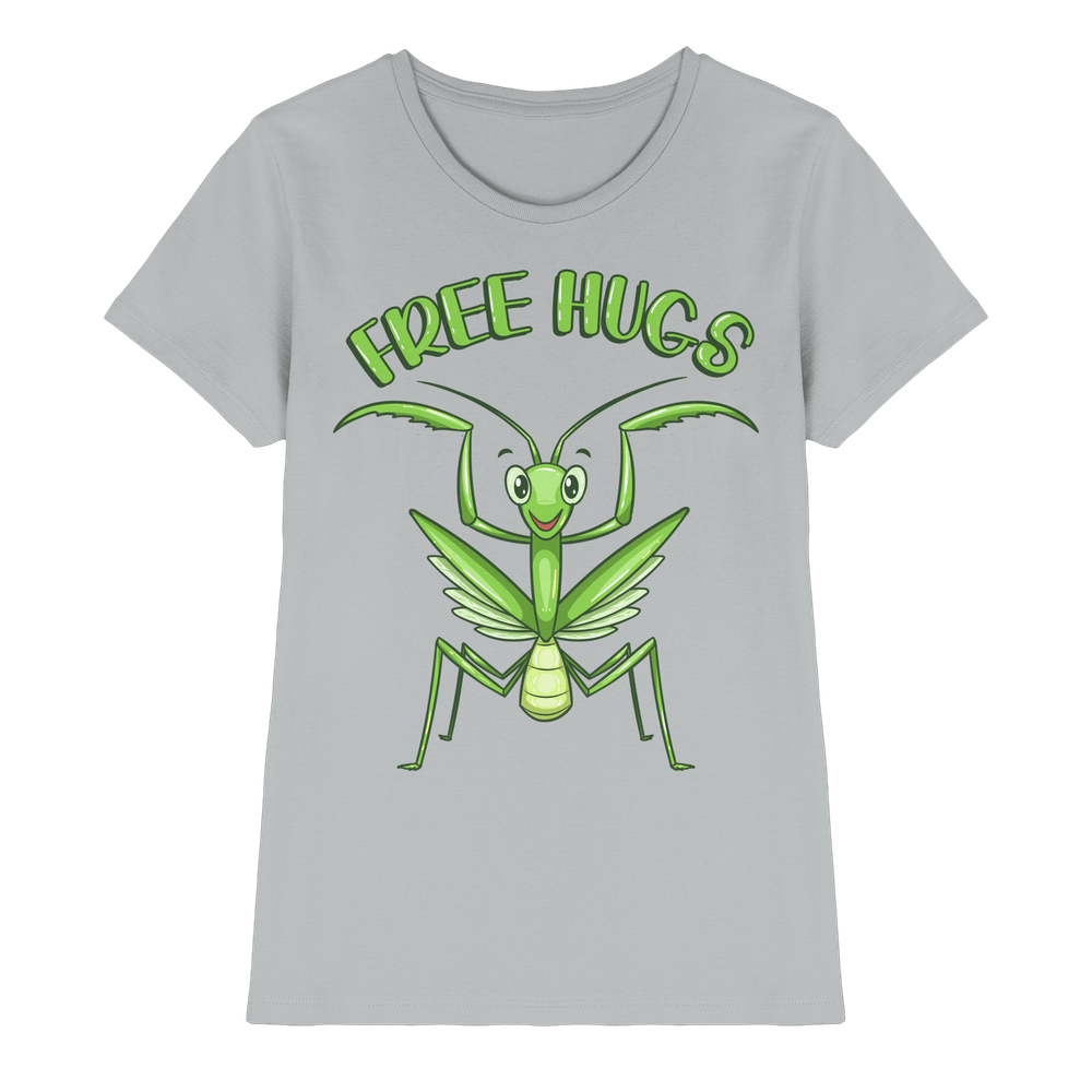 'Free Hugs' - Gottesanbeterin - Ladies Premium Shirt – Bild 5