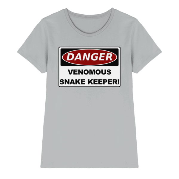 Warnschild: Danger! Venomous Snake Keeper! - Ladies Premium Shirt