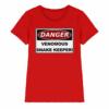 Warnschild: Danger! Venomous Snake Keeper! - Ladies Premium Shirt