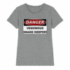Warnschild: Danger! Venomous Snake Keeper! - Ladies Premium Shirt