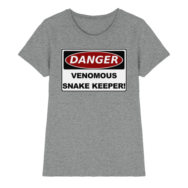 Warnschild: Danger! Venomous Snake Keeper! - Ladies Premium Shirt