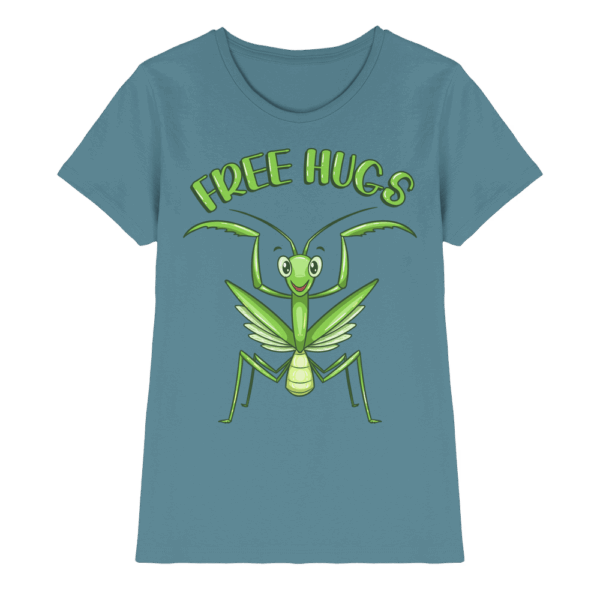 'Free Hugs' - Gottesanbeterin - Ladies Premium Shirt