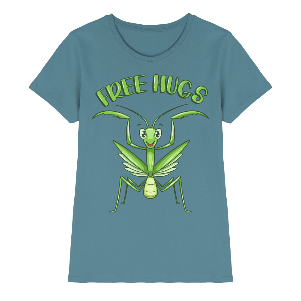 'Free Hugs' - Gottesanbeterin - Ladies Premium Shirt – Bild 7