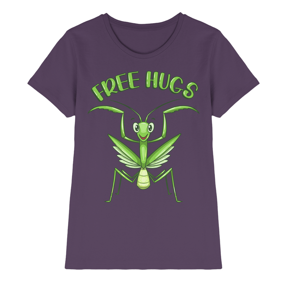 'Free Hugs' - Gottesanbeterin - Ladies Premium Shirt – Bild 9