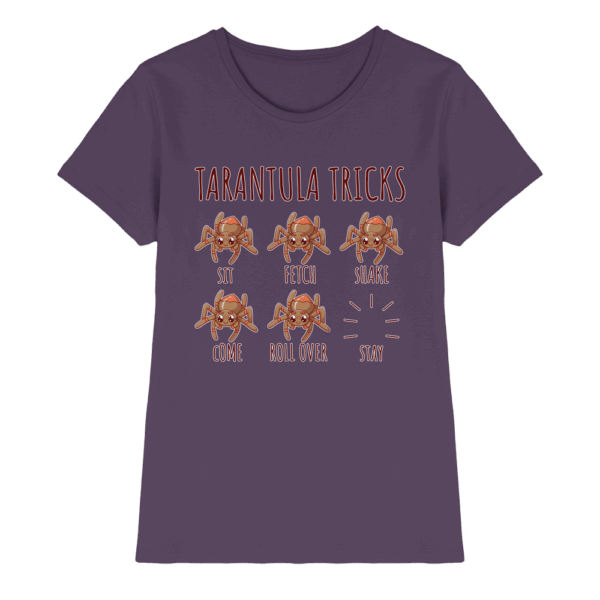 front-ladies-premium-shirt-urban-purple-640-fe9a-1000x.png Tarantula Tricks - Sitz, Platz, bleib! - Ladies Premium Shirt
