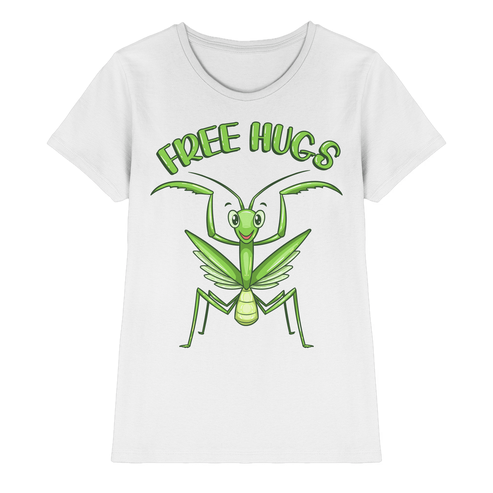 'Free Hugs' - Gottesanbeterin - Ladies Premium Shirt – Bild 10
