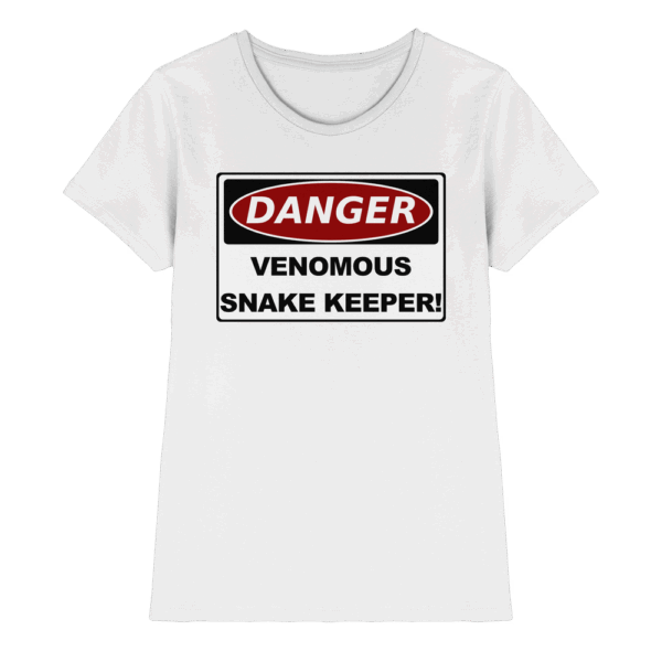 Warnschild: Danger! Venomous Snake Keeper! - Ladies Premium Shirt