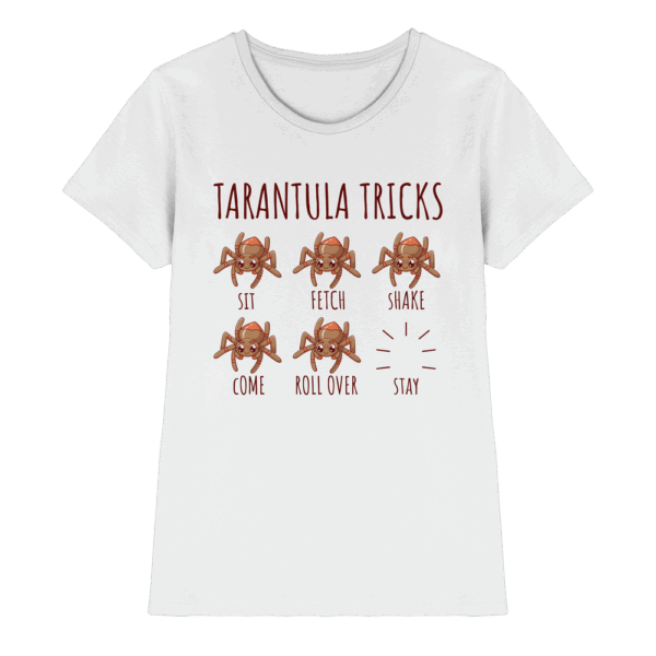 front-ladies-premium-shirt-white-640-fe9a-1000x.png Tarantula Tricks - Sitz, Platz, bleib! - Ladies Premium Shirt