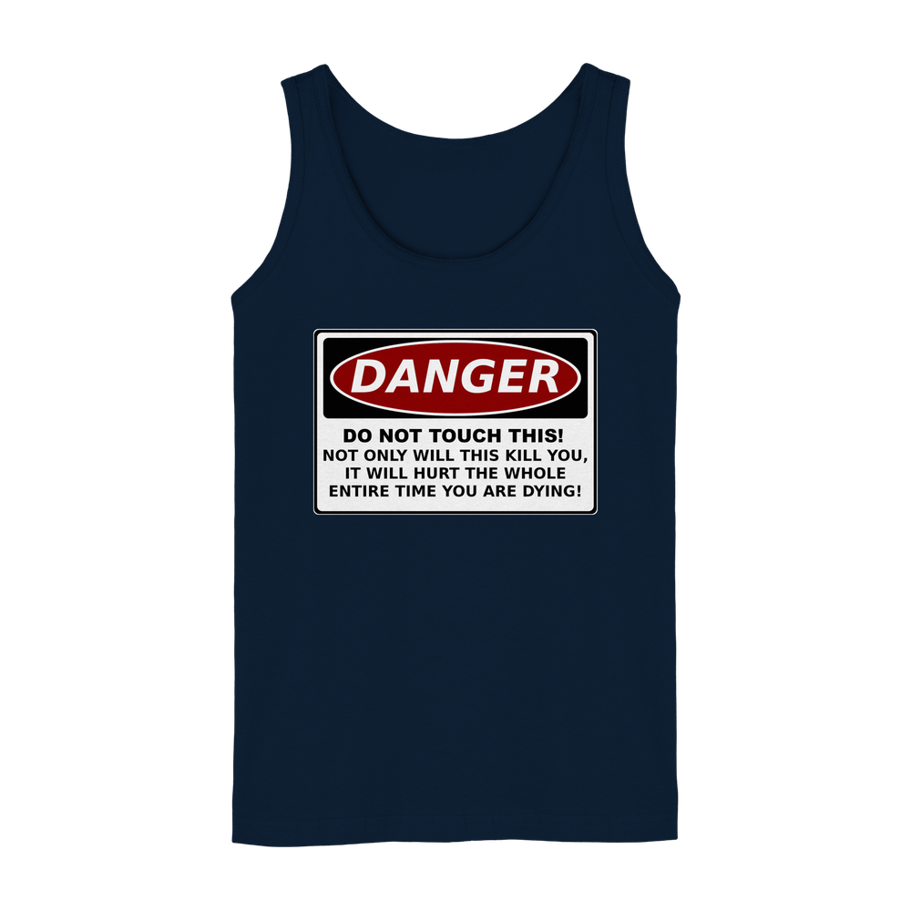 Warnschild: Danger! Do not touch this! - Ladies Tank-Top – Bild 2