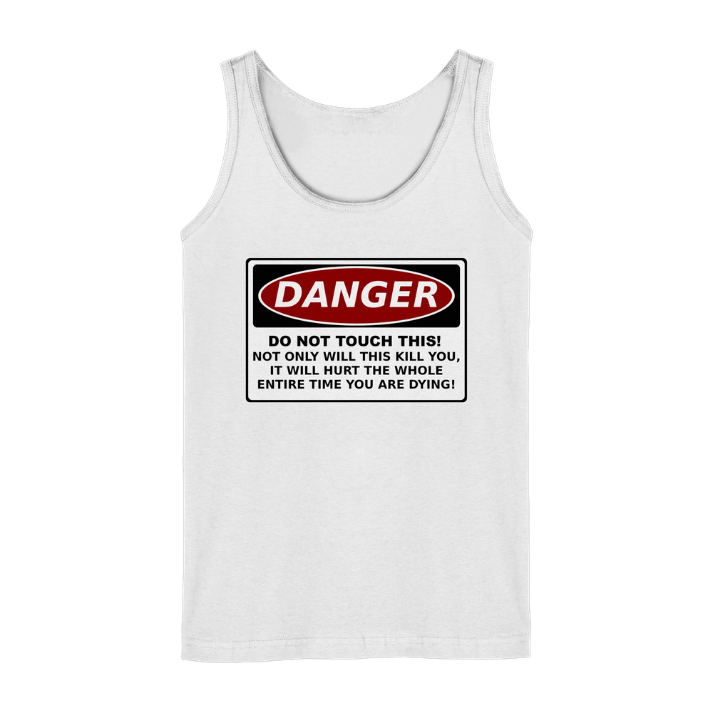 Warnschild: Danger! Do not touch this! - Ladies Tank-Top – Bild 3