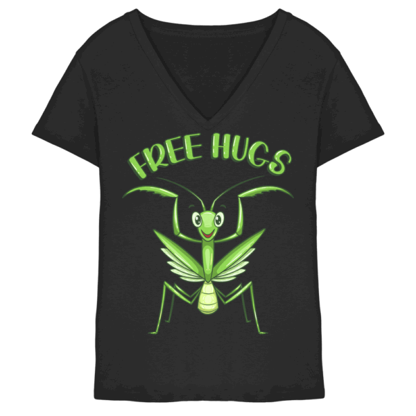 'Free Hugs' - Gottesanbeterin - Ladies V-Neck Shirt