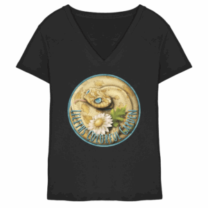 Liliths Colorful Garden Logo 'Yogi' - Ladies V-Neck Shirt