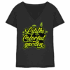 Liliths Colorful Garden Graffiti Logo - Ladies V-Neck Shirt