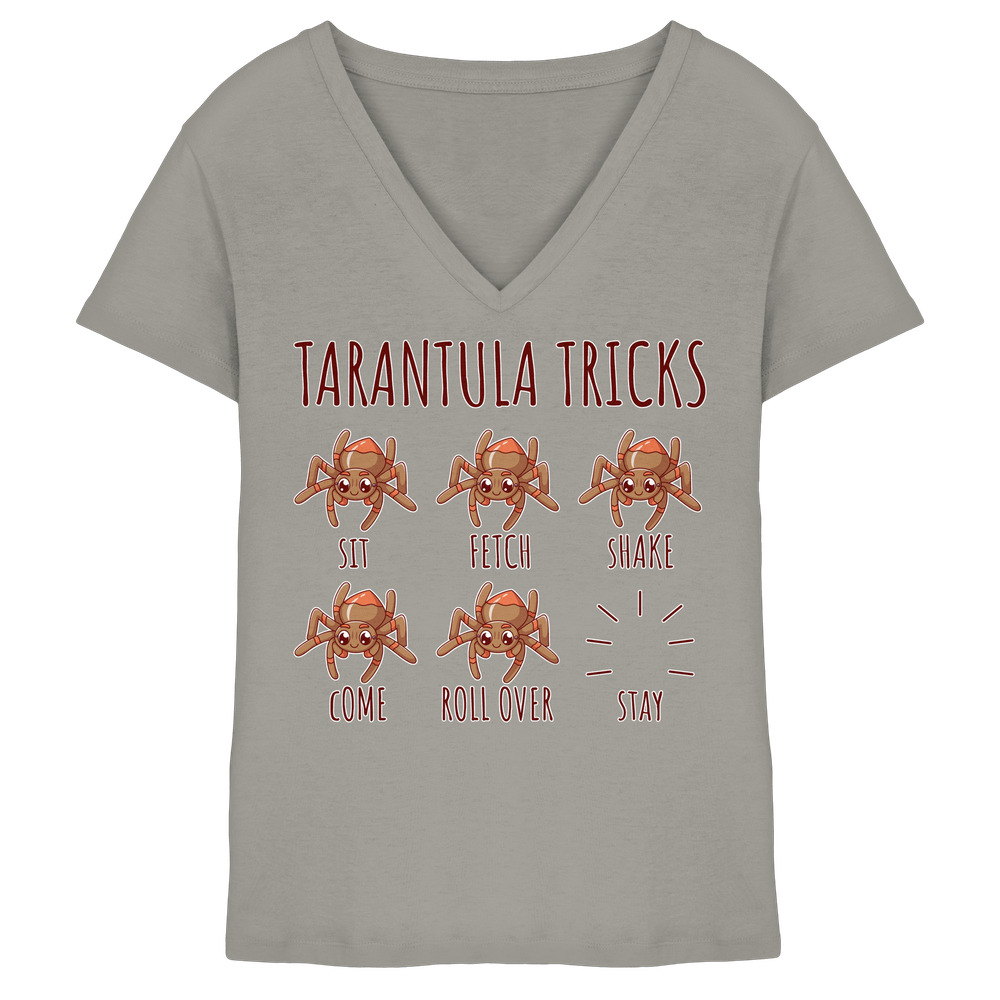 Tarantula Tricks - Sitz, Platz, bleib! - Ladies V-Neck Shirt – Bild 2