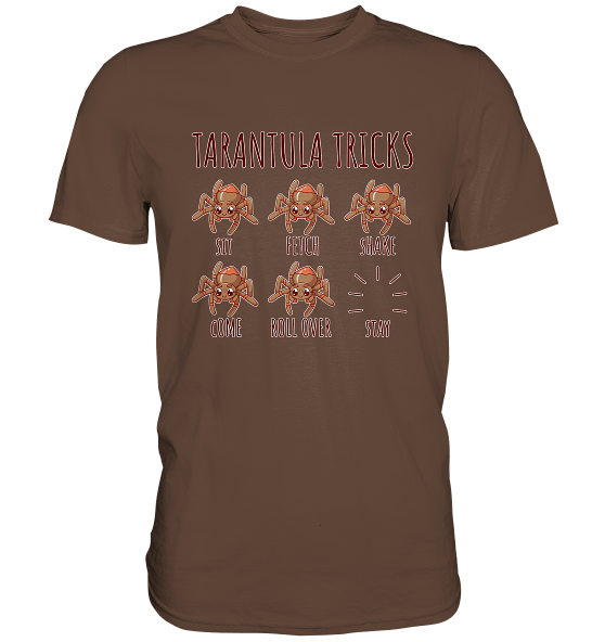 Tarantula Tricks - Sitz, Platz, bleib! - Premium Shirt – Bild 9