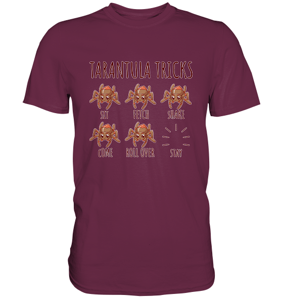 Tarantula Tricks - Sitz, Platz, bleib! - Premium Shirt – Bild 8