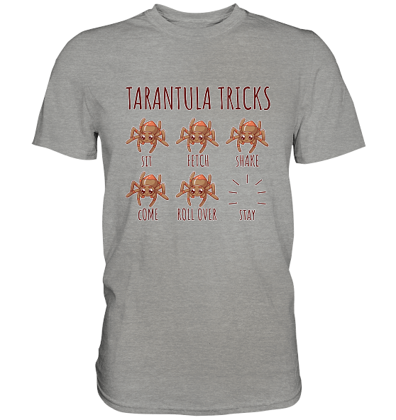 Tarantula Tricks - Sitz, Platz, bleib! - Premium Shirt – Bild 16