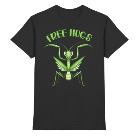 'Free Hugs' - Gottesanbeterin - Premium Shirt Unisex/Herren