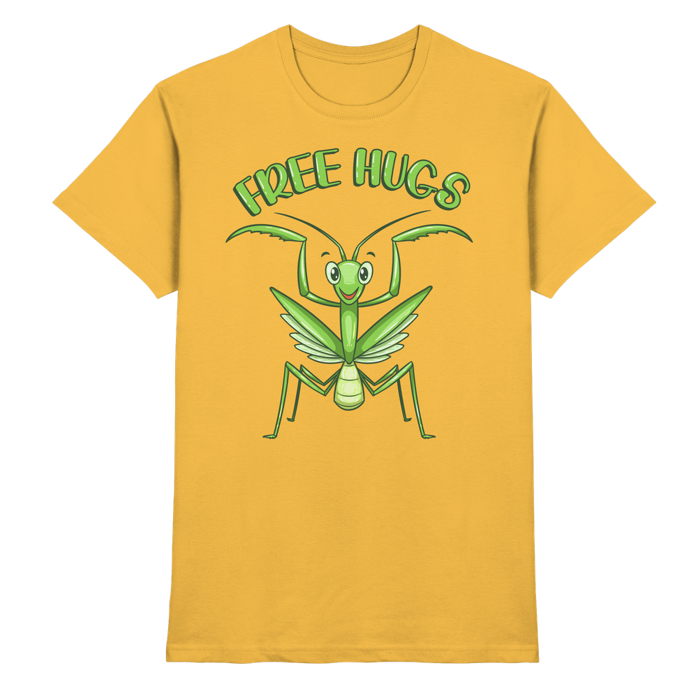 'Free Hugs' - Gottesanbeterin - Premium Shirt Unisex/Herren – Bild 6