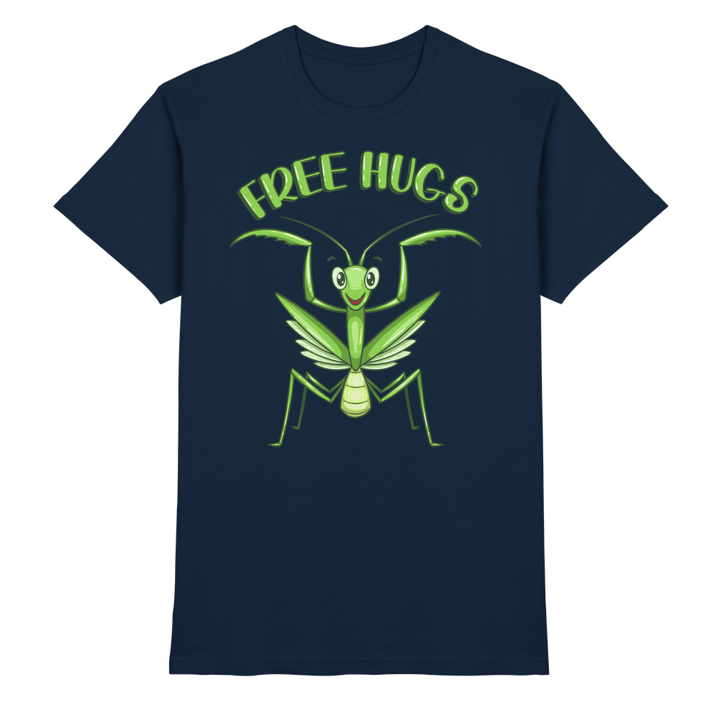'Free Hugs' - Gottesanbeterin - Premium Shirt Unisex/Herren – Bild 7