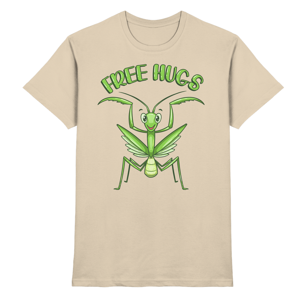 'Free Hugs' - Gottesanbeterin - Premium Shirt Unisex/Herren – Bild 8