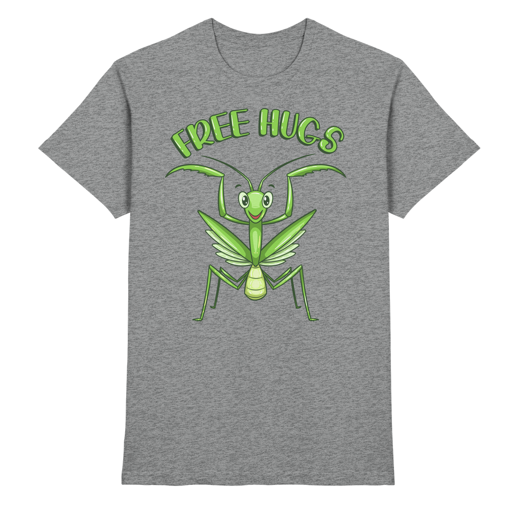 'Free Hugs' - Gottesanbeterin - Premium Shirt Unisex/Herren – Bild 9