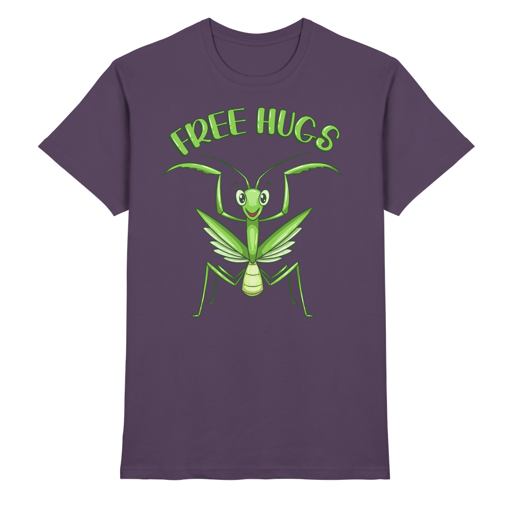 'Free Hugs' - Gottesanbeterin - Premium Shirt Unisex/Herren – Bild 12